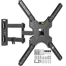 Full Motion TV Wall Mount for Most 26-55 Inch TVs, Corner Wall Mount TV Brack...