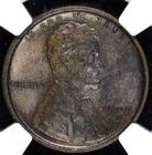 1909 LINCOLN WHEAT CENT NGC MS 62 BN EBONY AND WALNUT GOING TO PURPLE/RED PLUM,