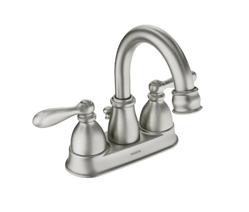 Moen WS84667SRN Caldwell Two-Handle Bathroom Faucet Spot Res