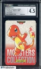 1996 Vintage Pokemon Bandai Carddass Part 1 Red Card #004 Charmander CGC 4.5