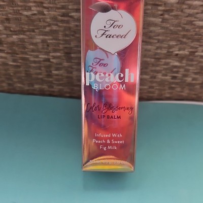 Too Faced Peach Bloom Color-Adapting Lip Balm Raspberry Flush Pink 0.15 oz