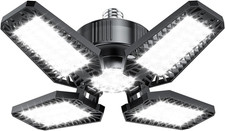 Garage Lights 1 Pack 120W, 12000LM LED Garage Lights with 4 1 Deformable Panels