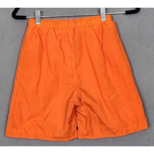 NIKE NSW HBR Woven Shorts Boys Large Orange Spellout Athleisure Gym Basketball - Picture 2 of 10