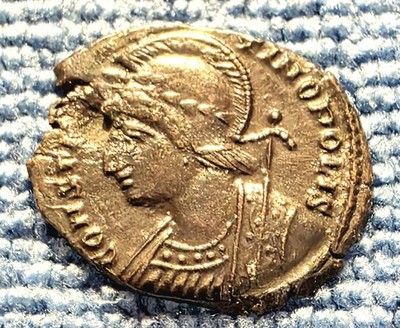 312 - 337 AD ~ Constantine the Great ~ Winged Victory Prow ~ Ancient Roman Coin