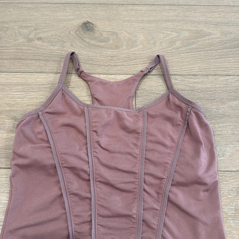 PRANA Mauve Nude Pink Yoga Active Workout Studio Pilates Cami Racerback Tank S - Image 3 of 4