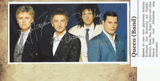 QUEEN: Podpisany autograf grupy Queen.