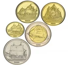 Haiti Tortue Island 5 Coin Set 2019 Ships Sailboats UNC