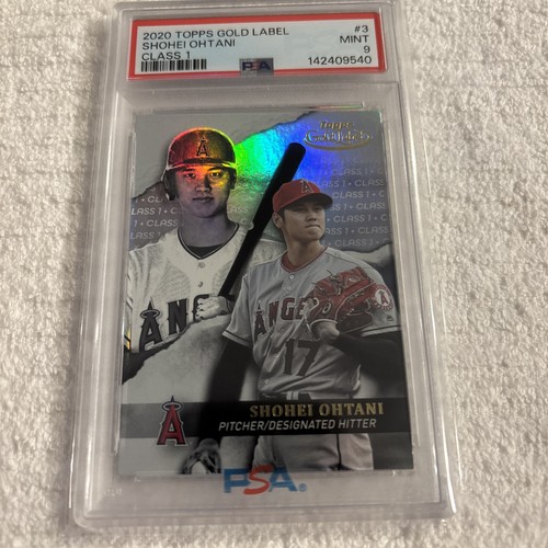2020 TOPPS GOLD LABEL 3 SHOHEI OHTANI CLASS 1 PSA 9