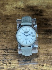 Citizen Crystal 7 23 Jewels Silver Sunburst Dial Day/Date Automatic Watch GWO