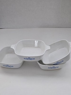 Vintage Corningware Petite Cornflower Blue  set of 4
