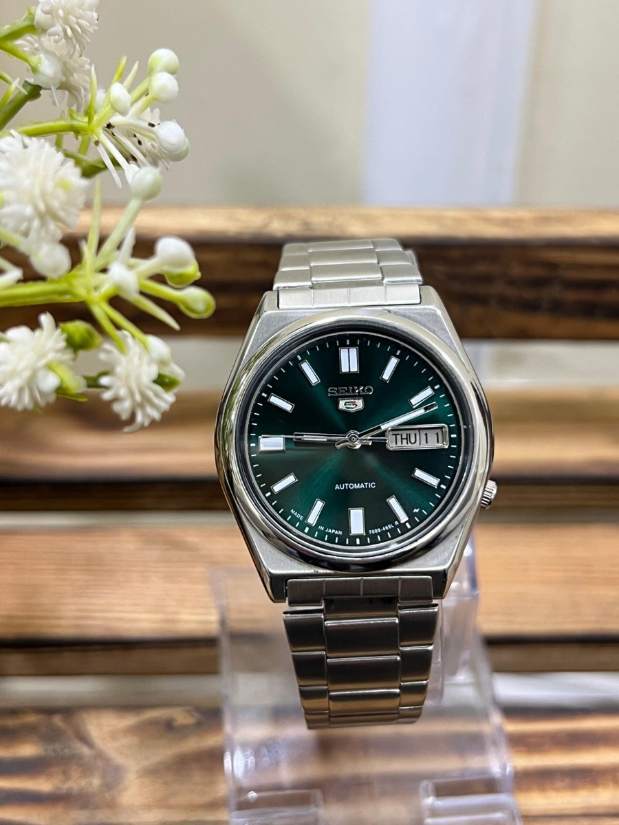 seiko 5 Automatic Tale Blue Dail Mens Watch 7009 | eBay