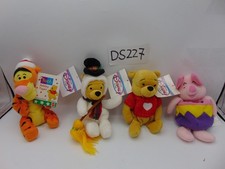 Disney Store Mini Bean Bag Plush Winnie The Pooh Characters Lot Of 4 With Tags