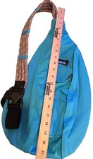 Kavu Rope Sling Bag Lite Blue Crossbody Bag With Pockets 17"