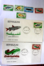 poissons, 1976, mali, neufs, 2 FDC