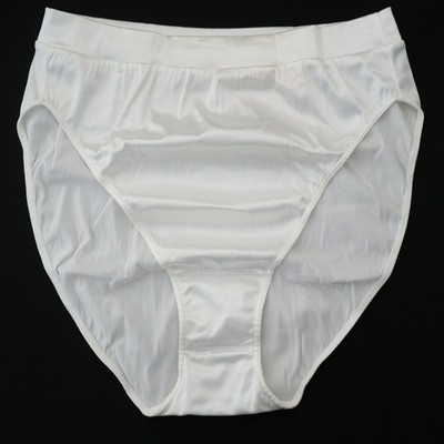 NEW Victoria's Secret VINTAGE Second Skin Satin Hi Leg Brief Panty LARGE
