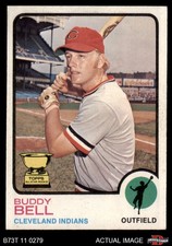 1973 Topps #31 Buddy Bell xGAP Indians ROOKIE ASR COMMON VARIATION 6 - EX/MT