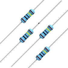 100pcs 1M ohm Resistor 1/2w 0.5Watt  1 Tolerance Metal Film Fixed Resistor,