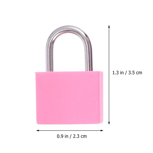 10 Pcs Padlock Travel Lovely Luggage Hanging Mini Colorful Locks - Picture 2 of 12