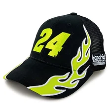 William Byron 2025 Flame #24 Mesh Hat Black - Sale