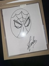 Stan Lee Remarque Spider-Man Doodle Sketched & Signed By Lee  Marvel  Autograph