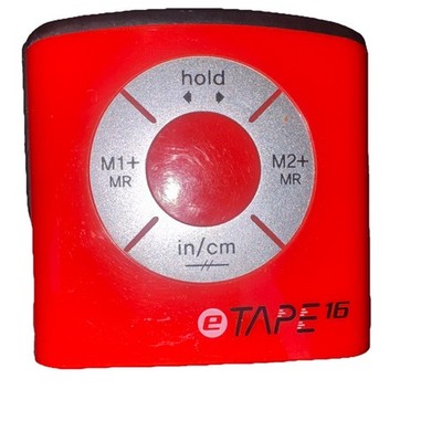 eTape16 Digital Tape Measure Electronic LCD Display Smart Ruler Red/Black