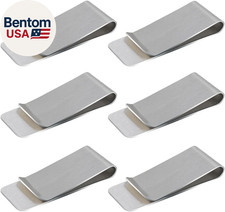 6 Pack Stainless Steel Money Clip Metal Wallet Clip for Men Men'S Slim Cash Clip