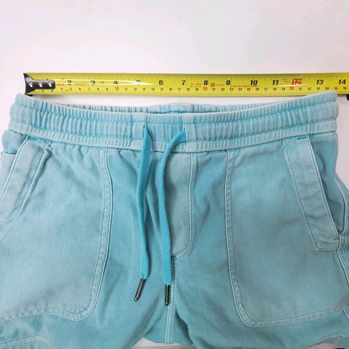 Athleta Shorts Damen XS türkis blau Farallon Stretch Strick Pull On Kordelzug Loun - Bild 5 von 14
