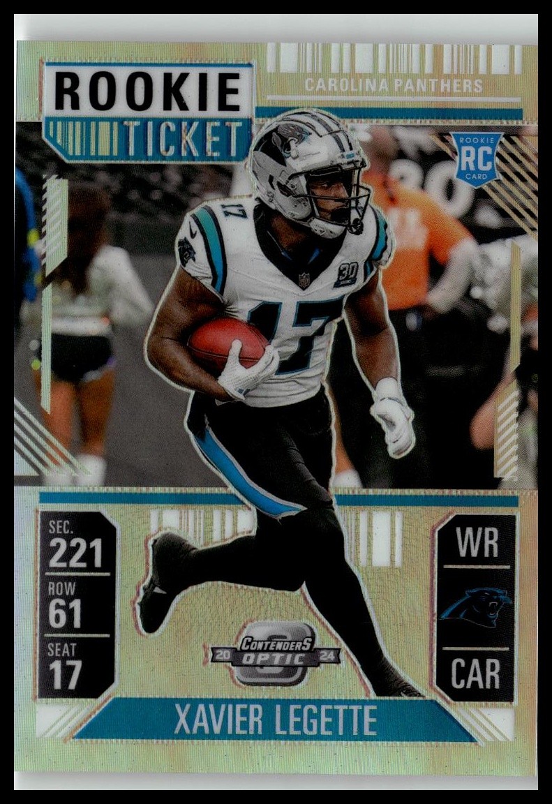 2024 Panini Contenders Optic #99 Xavier Legette Silver