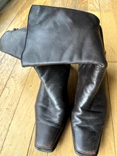 Stuart Weitzman Ankle Booties - Black Leather - Size 7M 