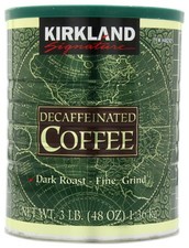 Kirkland Signature 100 Colombian Dark Roast Decaffeinated Ground Coffee -