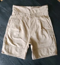 Sz M/L ? Isabel Marant Heavy Canvas Saddle Seat Button Fly Shorts Unique 