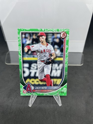 2025 Bowman Zach Neto Green Bandana Border /99