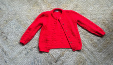 Blue Bird 1970s Vintage Red Cardigan - 3T / 4T