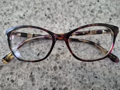 Lilly Pulitzer Duval Tortoise & Plum Acrylic Oval Cat-Eye Eyeglasses