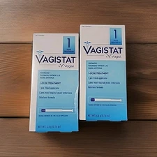 2 PACK! Vagistat 1 Day Single-Dose Infection Treatment Antifungal Ointment 04/26