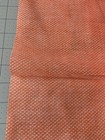 Vintage 1 Yard 35” Orange & White Polkadot Crisp Cotton Fabric Length 42”wide — photo 7