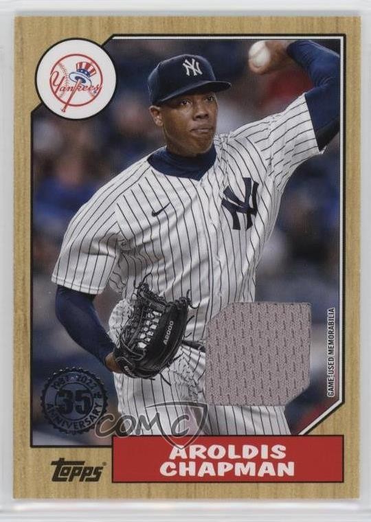 2022 Topps Series 2 1987 Relics Aroldis Chapman #87BR-AC Baseball Card