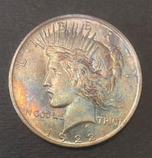 Beau dollar argent paix 1922 90% argent ! EXPÉDIÉ SOUS 24 HEURES !