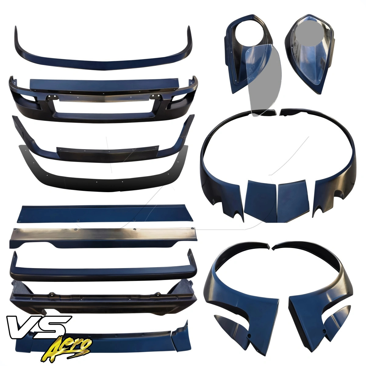 VSaero FRP TKYO Wide Body Kit w Wing (S130) 2 Seater for 280ZX