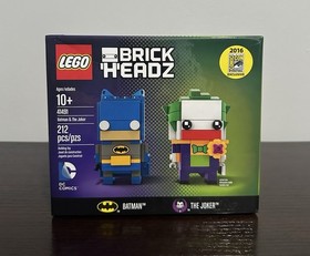 LEGO 41491 Brickheadz Batman & The Joker SDCC Exclusive 2016 NEW RARE!