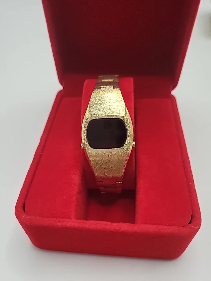 [COMO NUEVO RARO] Reloj LED Sears Roebuck And Co Vintage Años 70 Digital Rojo E7 Japón Foto 4 de 4