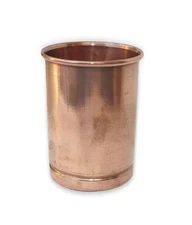 100% Pure Copper Glass Handmade Ayurvedic Drinking Cup Storage Water Yoga 300 ml