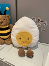 Large Boiled Egg NWT Retired Size Soft Plush Toy Gift