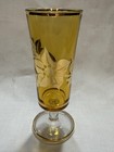 Three colorful vintage poinsettia Collins glasses with gold accent — photo 4