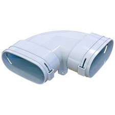 Blauberg BlauFast 117x52mm Horizontal 90 Degree Elbow Semi Rigid Radial Duct