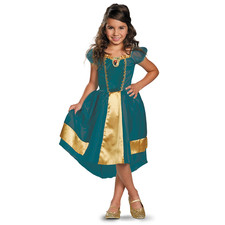 COSTUME MERIDA RIBELLE PRINCIPESSE DISNEY VESTITO TRAVESTIMENTO FESTA CARNEVALE