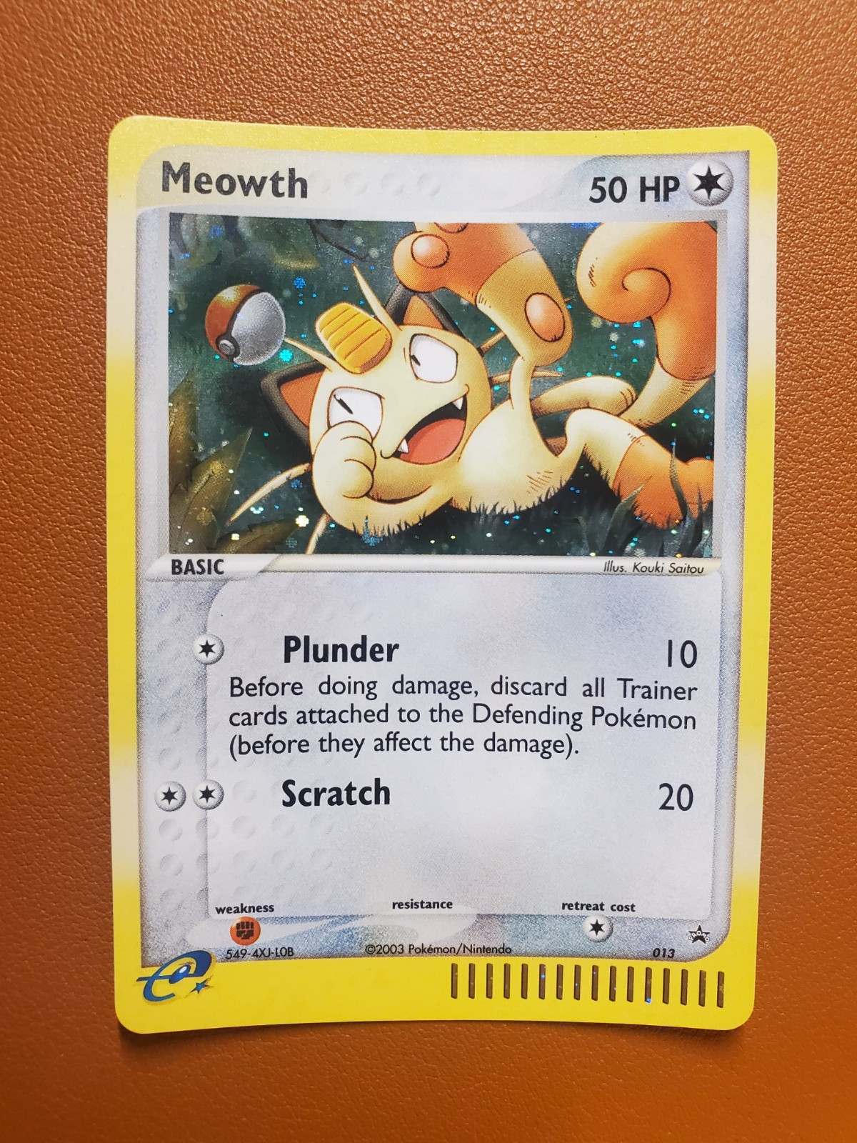 Meowth 013 Black Star Promo E-Reader 2003 Vintage Pokemon Card NM RARE