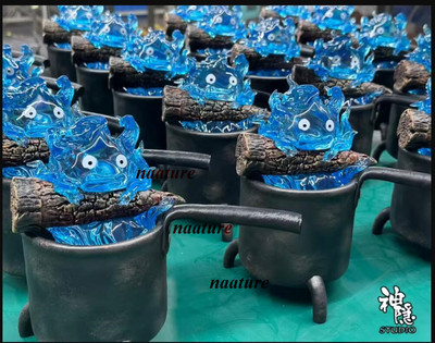 ShenYin Studios Calcifer Led Resin Figurine Models Limited Painted Statues H21cm