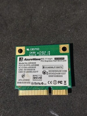 Azurewave AW-NE785H AR5B95 802.11n Half Mini PCI-E Wireless Card