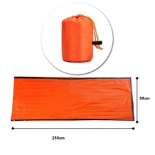 2x Emergency Blanket Thermal Sleeping Bag Waterproof Outdoor Survival Tent Light